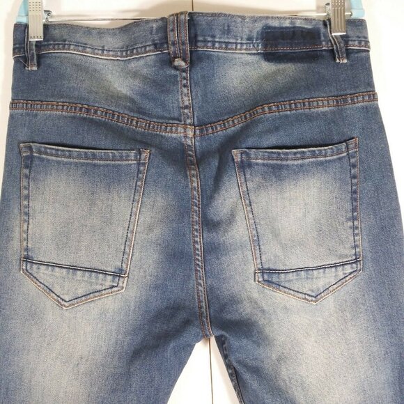 est: Nineteen 91 Jeans Size 34 Mens Dark Wash Skinny Jean - Picture 5 of 5